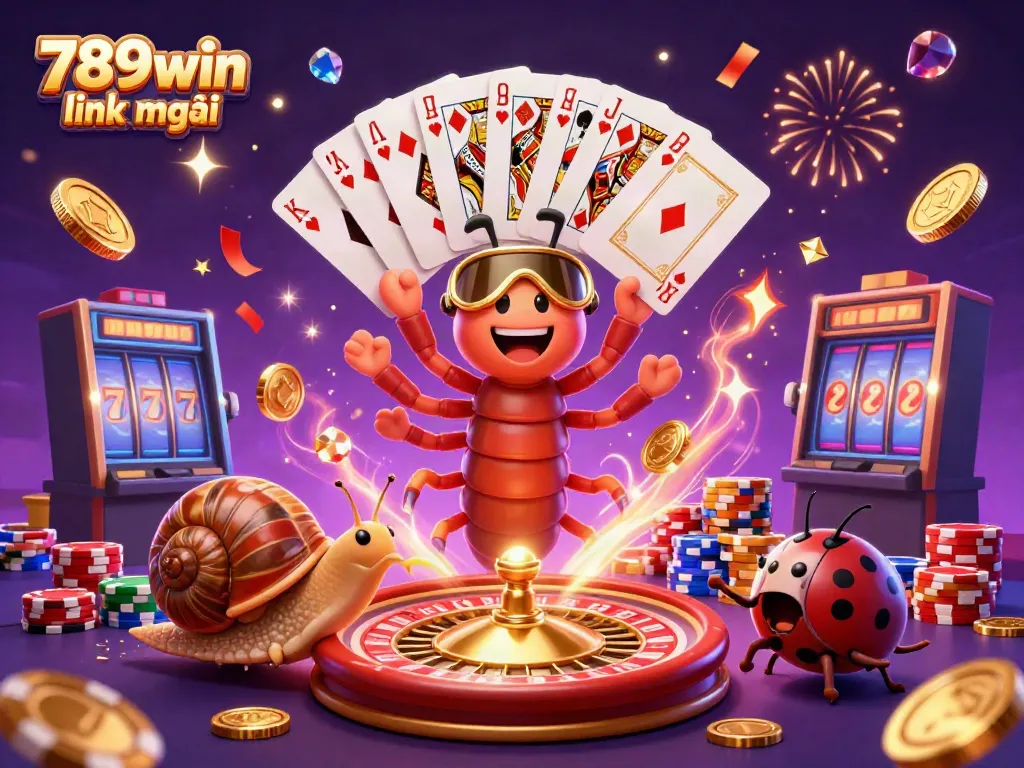 Experience vibrant gaming action with the dynamic 789win link mới scene featuring animated characters.
